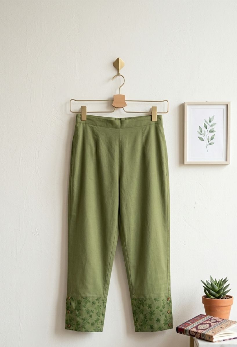 Green Elegant Trouser